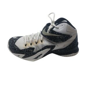 Nike LeBron Zoom Soldier 8 Men 10 White Black Oreo Speckled 688579-110